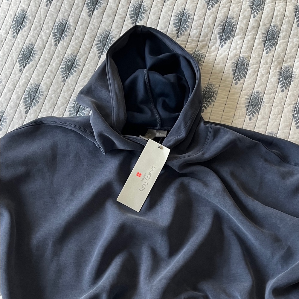 Sweaty Betty XXL Navy Hooded Sweatshirt - Women